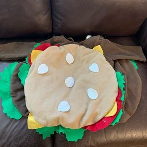 Old navy hamburger costume kids 2-3 year old